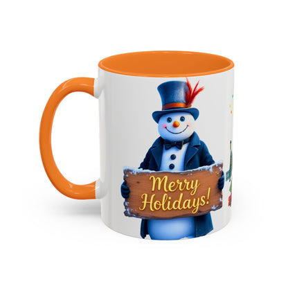 Merry Holidays Snowman Mug (v1)