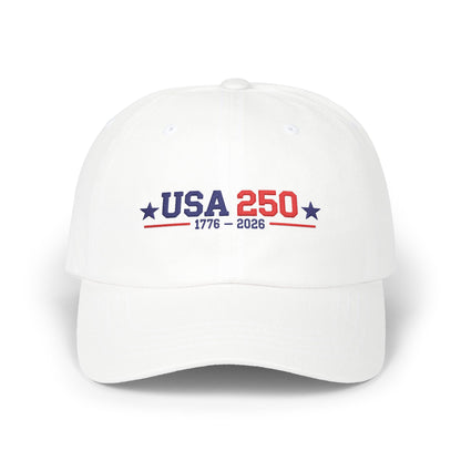 USA 250 Embroidered Baseball Cap, 1776-2026 Patriotic Dad Hat for Men and Women