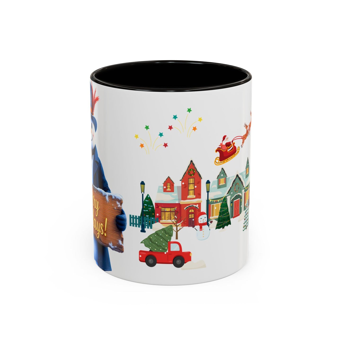 Merry Holidays Snowman Mug (v1)
