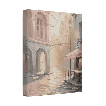 Morning Light Over a Paris Café Terrace (Canvas)