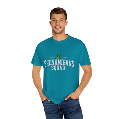 Comfort Colors 1717 Unisex Garment-Dyed T-shirt - Shenanigans Squad St. Patrick’s Day Design