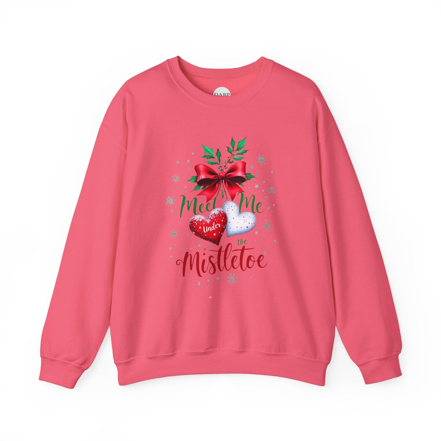 Gildan 18000 Unisex Heavy Blend™ Crewneck Sweatshirt - Meet Me Under the Mistletoe - Romantic Holiday