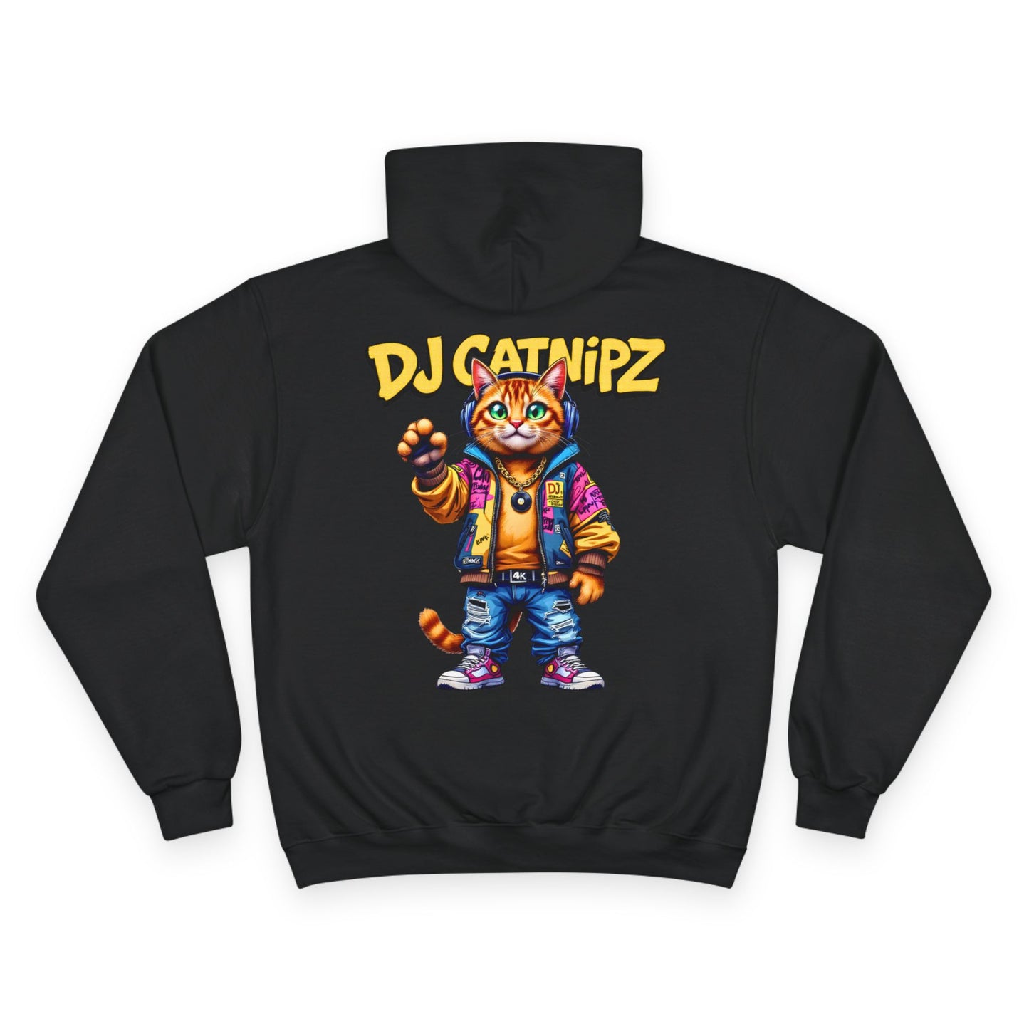 DJ CatNipZ Unisex Hoodie | Felinez Series | Champion S700 Hoodie Customized by DABPdesigns