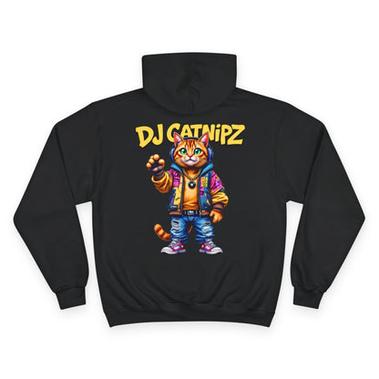 DJ CatNipZ Unisex Hoodie | Felinez Series | Champion S700 Hoodie Customized by DABPdesigns
