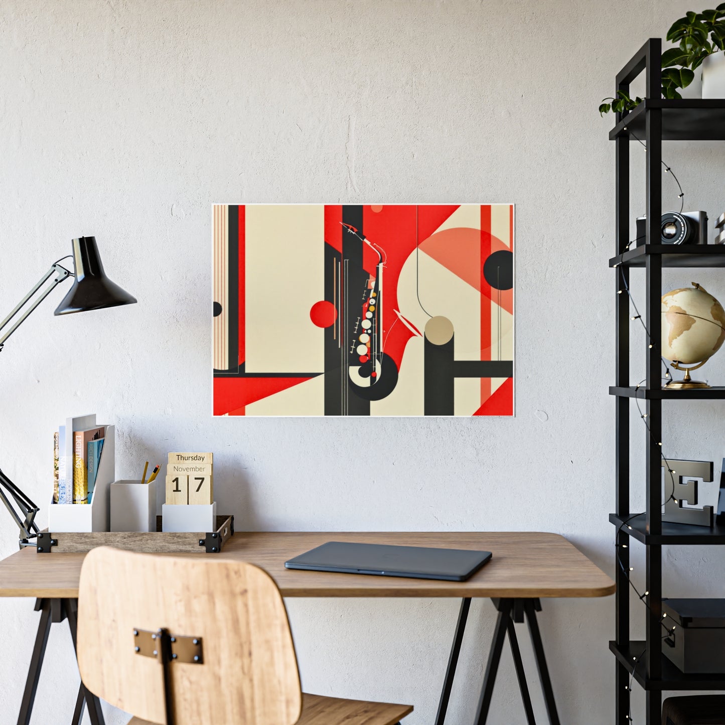 Jazz-Inspired Glossy Poster Art | Abstract Donna IV