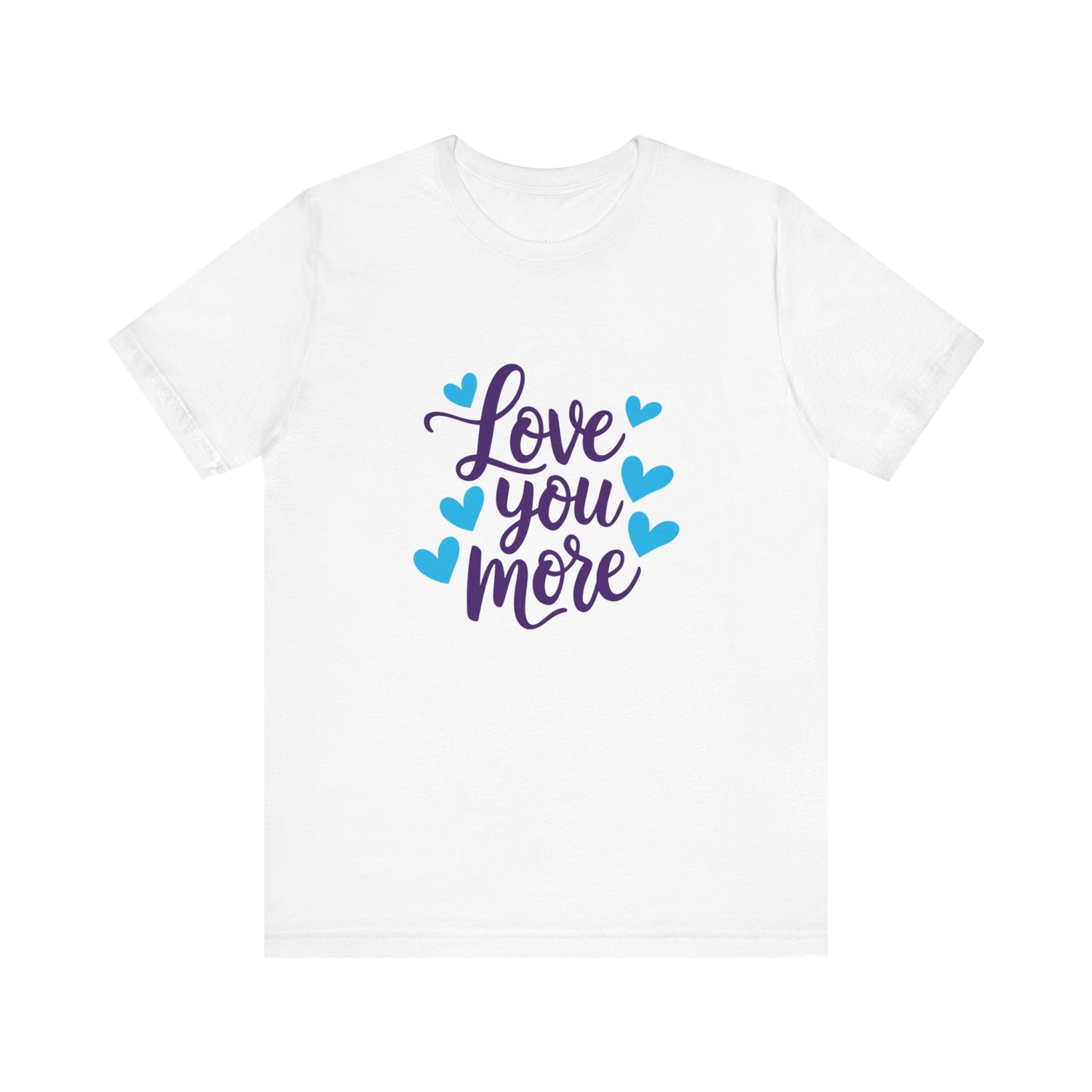 Bella+Canvas · 3001 Unisex Jersey Short Sleeve Tee - Love You More Romantic Valentine's Day Design [Color Set 1]
