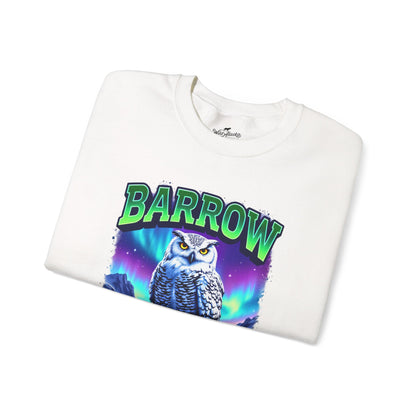 Barrow Owl Cotton Crewneck Sweatshirt | Wild Alaska Series Edition 🦅🇨🇦