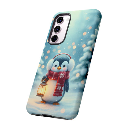 Christmas Snuggles Penguin Phone Case
