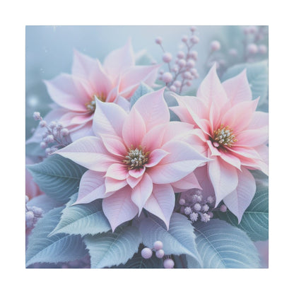 Sérénité hivernale : fleurs givrées dans un pays des merveilles hivernal