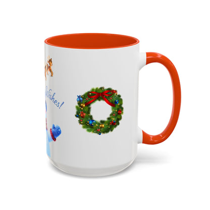 Merry Wishes Snowman Mug