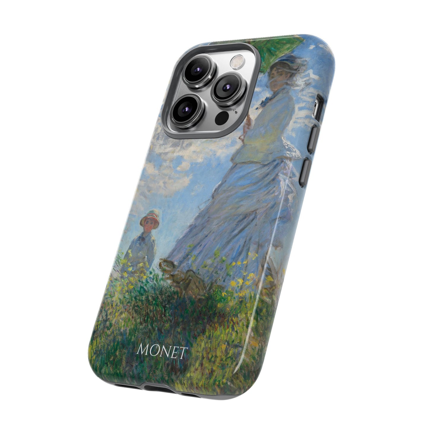 Tough Phone Case for iPhone, Samsung and Google Pixel - Monet, Woman with a Parasol - Madame Monet and Her Son (1875)