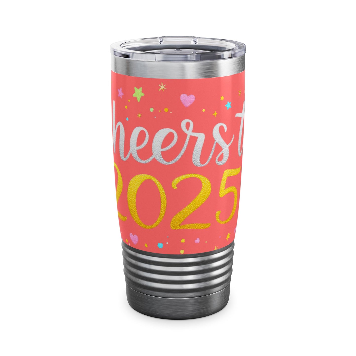 Cheers to 2025 Festive New Year - Ringneck Tumbler, 20oz