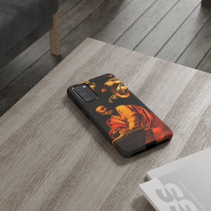 Tough Phone Case for iPhone, Samsung and Google Pixel - Caravaggio, Inspiration of St. Matthew (1602)