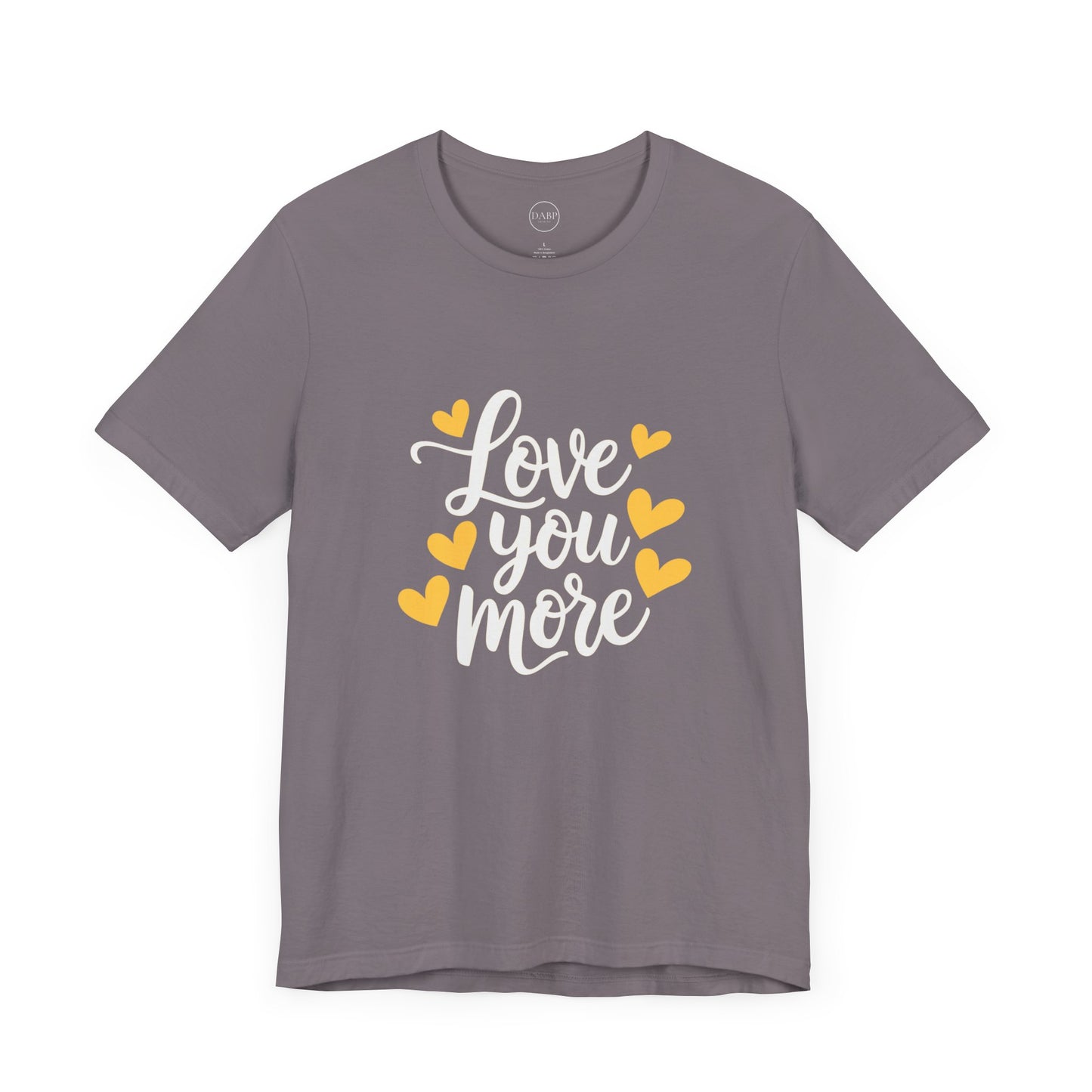 Bella+Canvas · 3001 Unisex Jersey Short Sleeve Tee - Love You More Romantic Valentine's Day Design [Color Set 2]