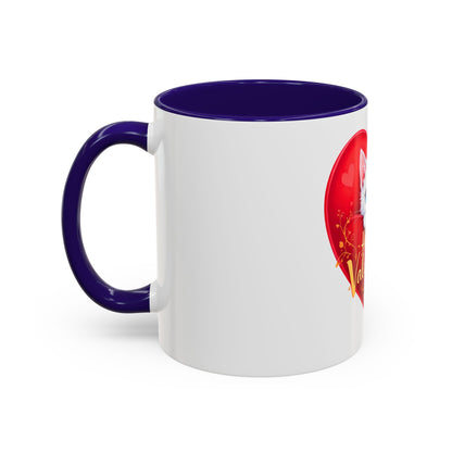 Adorable White Kitten Valentine's Day Mug – Cute & Romantic Gift (11oz)