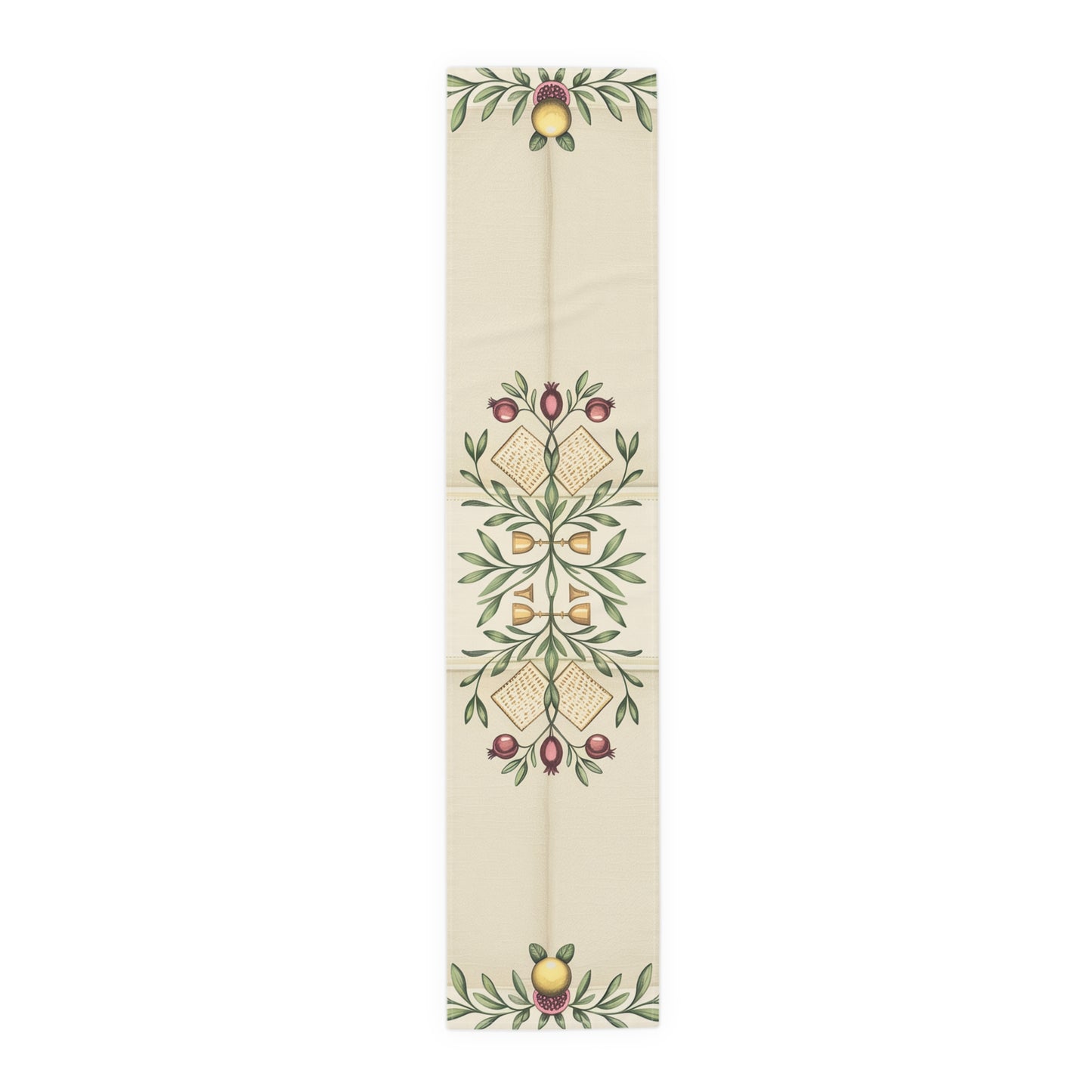 Pesach Sameach Table Runner Collection (v2) — Elegant Passover Seder Table Decor (16×72)
