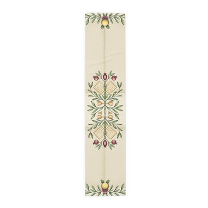 Pesach Sameach Table Runner Collection (v2) — Elegant Passover Seder Table Decor (16×72)