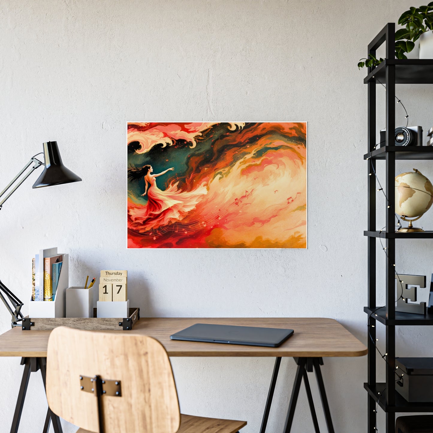 Jazz-Inspired Glossy Poster Art | Flamenco Dream