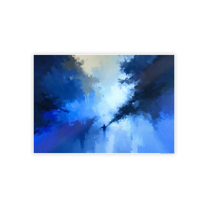 Jazz-Inspired Glossy Poster Art | Blue Horizon