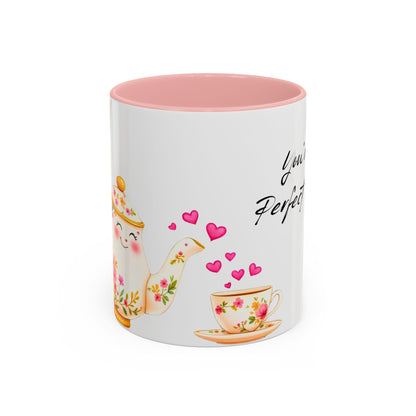 You're My Perfect Blend - Floral Accent Ceramic Mug (11oz, 15oz)