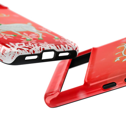 Festive Reindeer No.3 – Santa Hat with Holiday Lights Design for iPhone, Samsung & Google Models