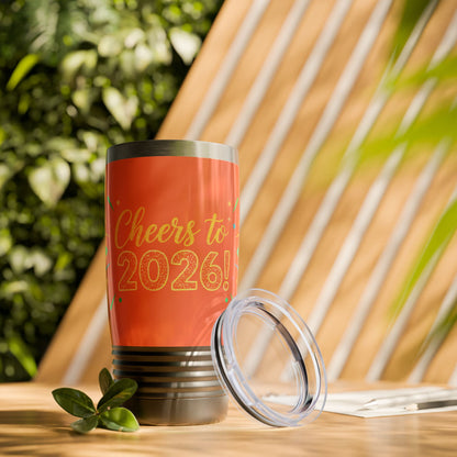 Cheers to 2026! Festive New Year Stainless Steel Tumbler