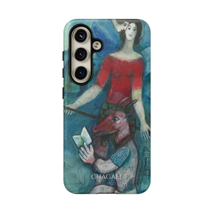 Tough Phone Case for iPhone, Samsung and Google Pixel - Chagall, The Angel and the Reader (1930)