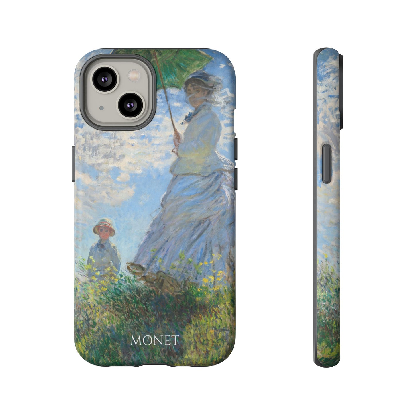 Tough Phone Case for iPhone, Samsung and Google Pixel - Monet, Woman with a Parasol - Madame Monet and Her Son (1875)