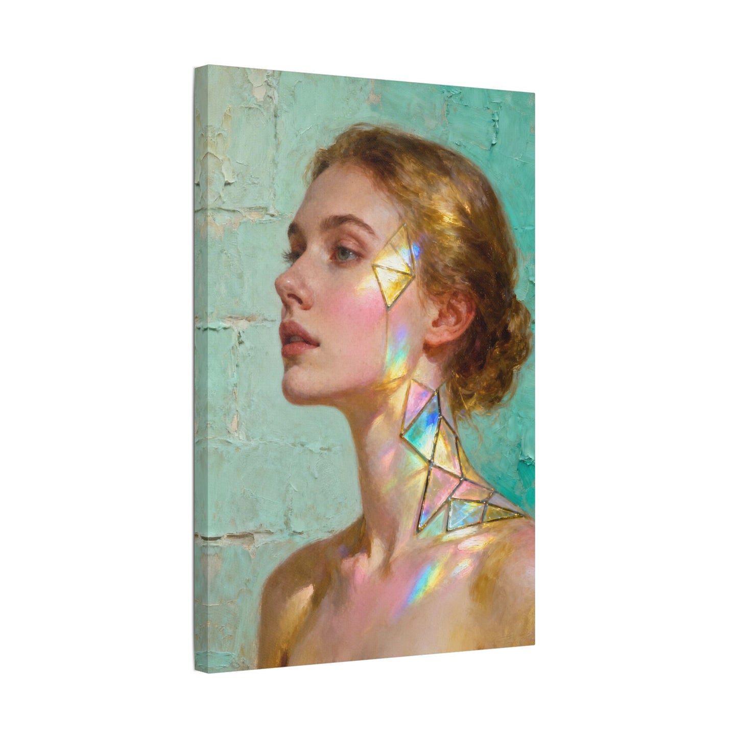 Muse de Lumière — Modern Muse Collection | Prism Light Portrait Canvas Art