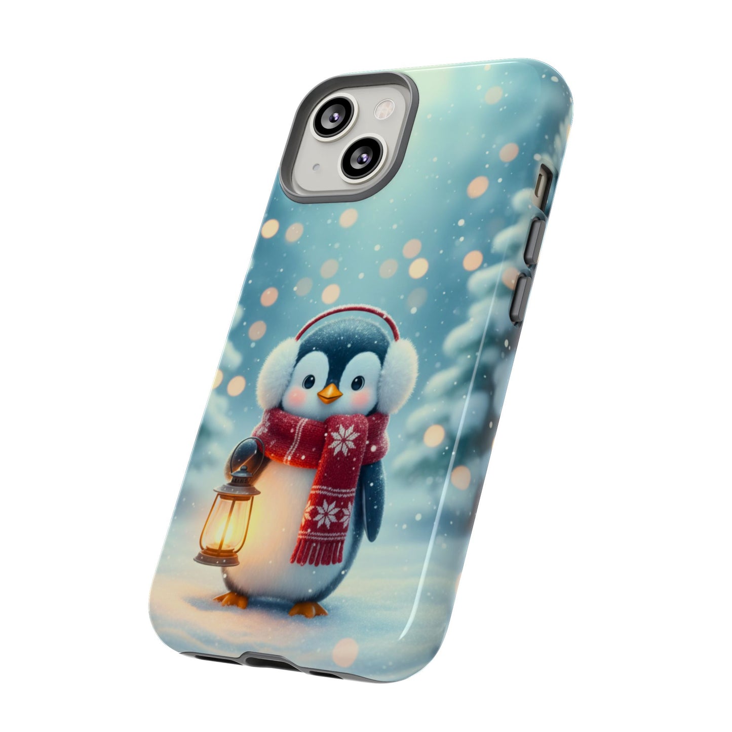 Christmas Snuggles Penguin Phone Case