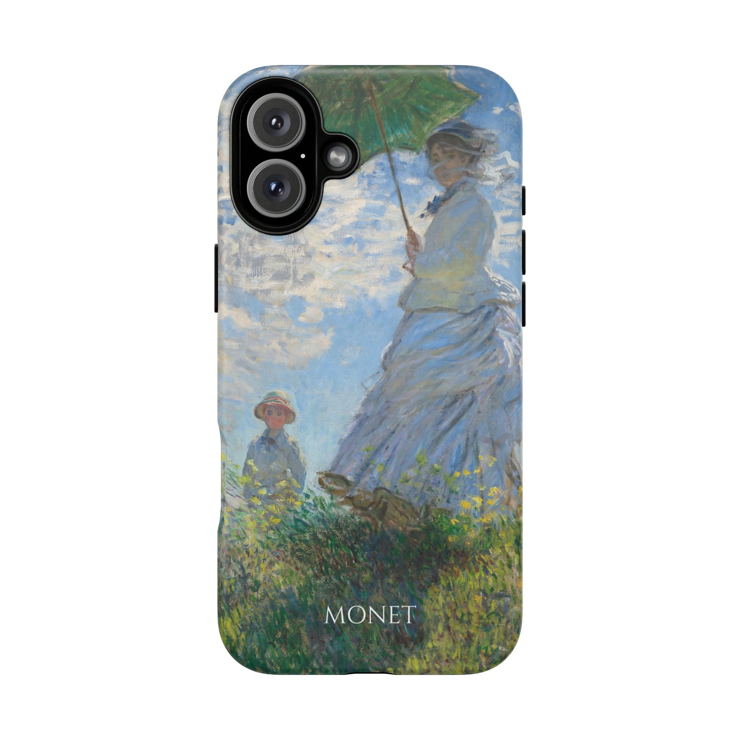 Tough Phone Case for iPhone, Samsung and Google Pixel - Monet, Woman with a Parasol - Madame Monet and Her Son (1875)