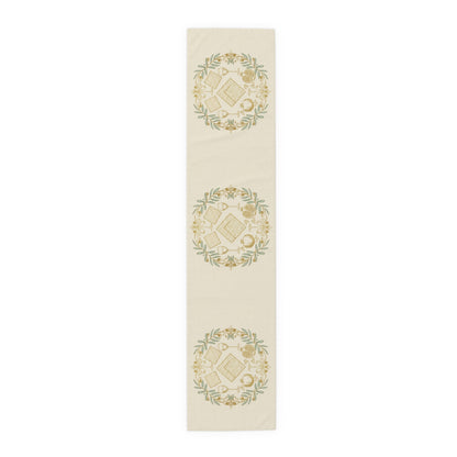 Pesach Sameach Table Runner Collection (v3) — Elegant Passover Seder Table Decor (16×72)