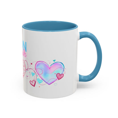 Mon amour/Pour toujours Valentine's Day Mug Set– Romantic French Gift for Couples [1 of 2] (11oz, 15oz)