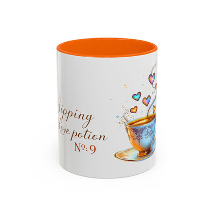 Sipping Love Potion No. 9 - Elegant Valentine Mug (11oz, 15oz)