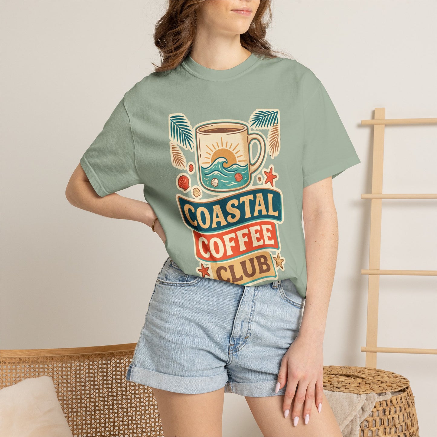 Coastal Coffee Club Retro Graphic Tee