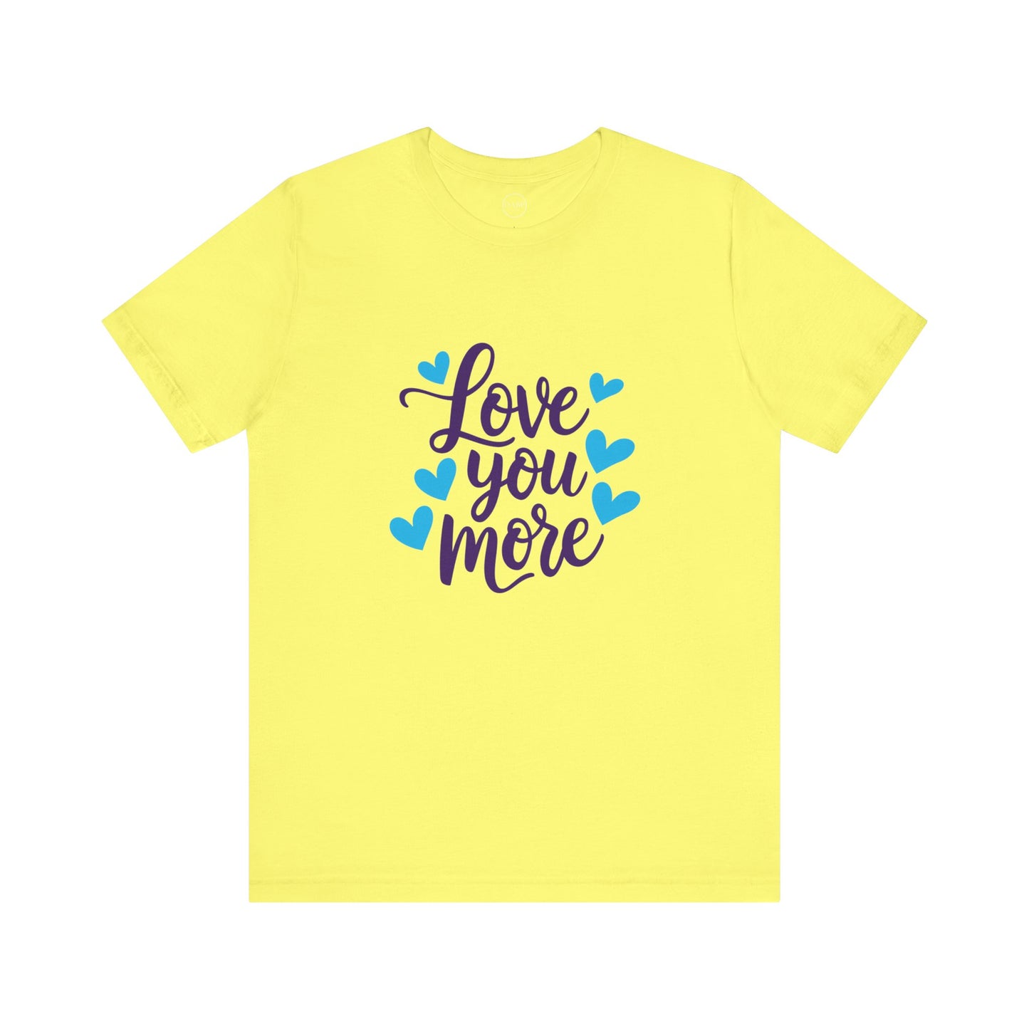 Bella+Canvas · 3001 Unisex Jersey Short Sleeve Tee - Love You More Romantic Valentine's Day Design [Color Set 1]