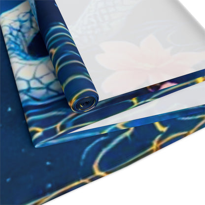 Elegant White Snake and Cherry Blossom Table Runner - Lunar New Year 2025 Décor