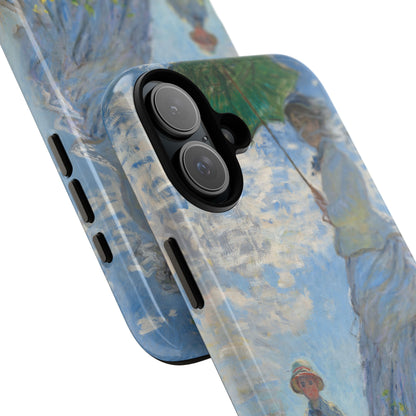 Tough Phone Case for iPhone, Samsung and Google Pixel - Monet, Woman with a Parasol - Madame Monet and Her Son (1875)