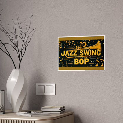 Jazz-Inspired Glossy Poster Art | Fourth Dimension
