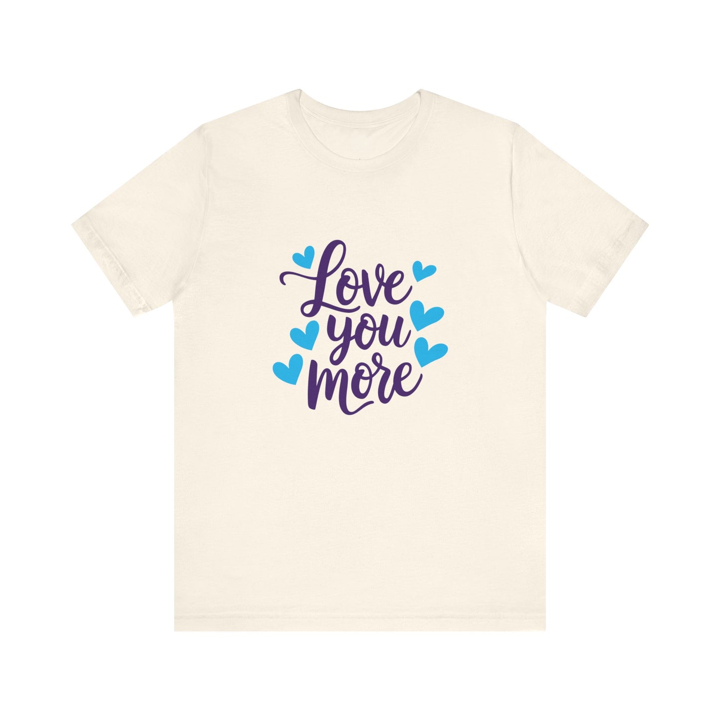 Bella+Canvas · 3001 Unisex Jersey Short Sleeve Tee - Love You More Romantic Valentine's Day Design [Color Set 1]