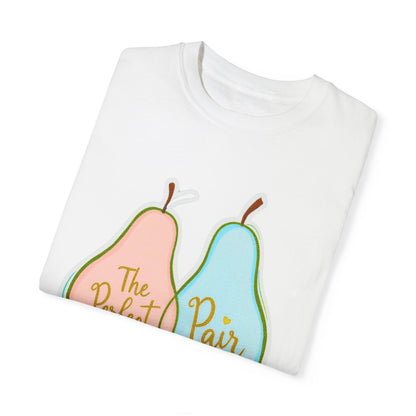 Comfort Colors 1717 Unisex Garment-Dyed T-shirt - "The Perfect Pair" Cute Pear-Themed Design (v1)