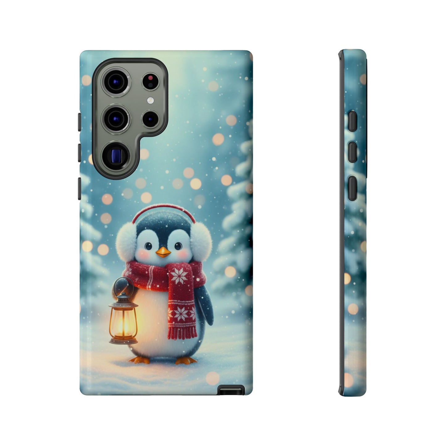 Christmas Snuggles Penguin Phone Case