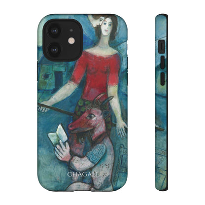 Tough Phone Case for iPhone, Samsung and Google Pixel - Chagall, The Angel and the Reader (1930)
