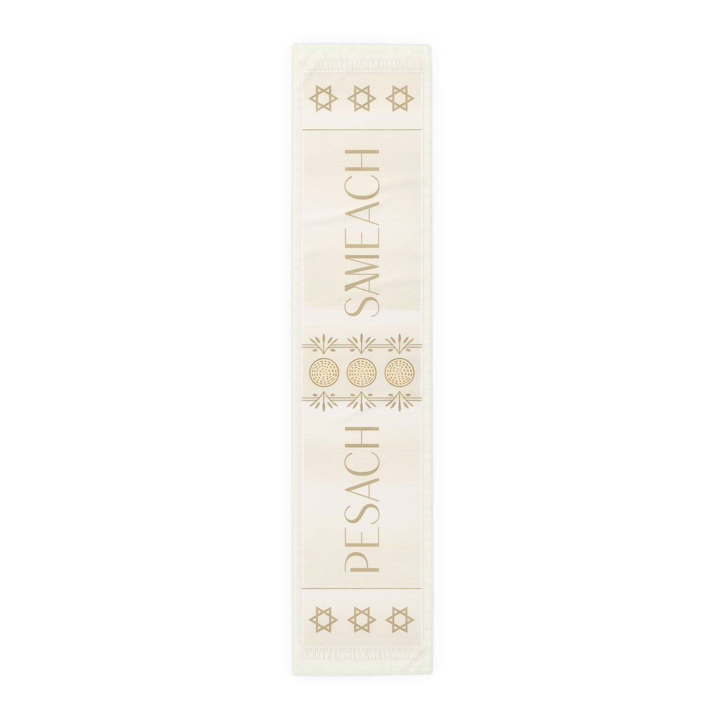 Pesach Sameach Table Runner Collection (v1) — Elegant Passover Seder Table Decor (16×72)