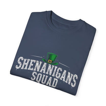 Comfort Colors 1717 Unisex Garment-Dyed T-shirt - Shenanigans Squad St. Patrick’s Day Design