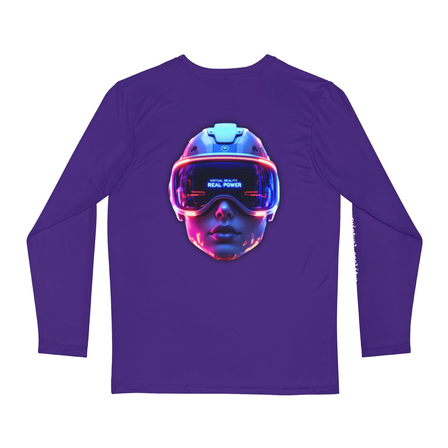 Men's Long-sleeve Tee - Virtual Reality, Real Power