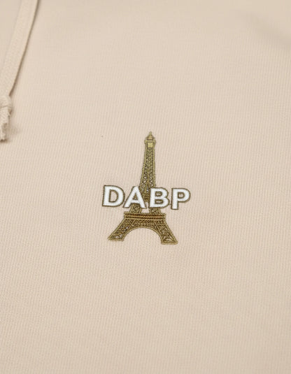 Paris Checkered Unisex Hoodie (Beige)