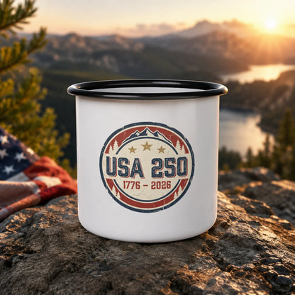 USA250 1776–2026 Vintage Camp Mug