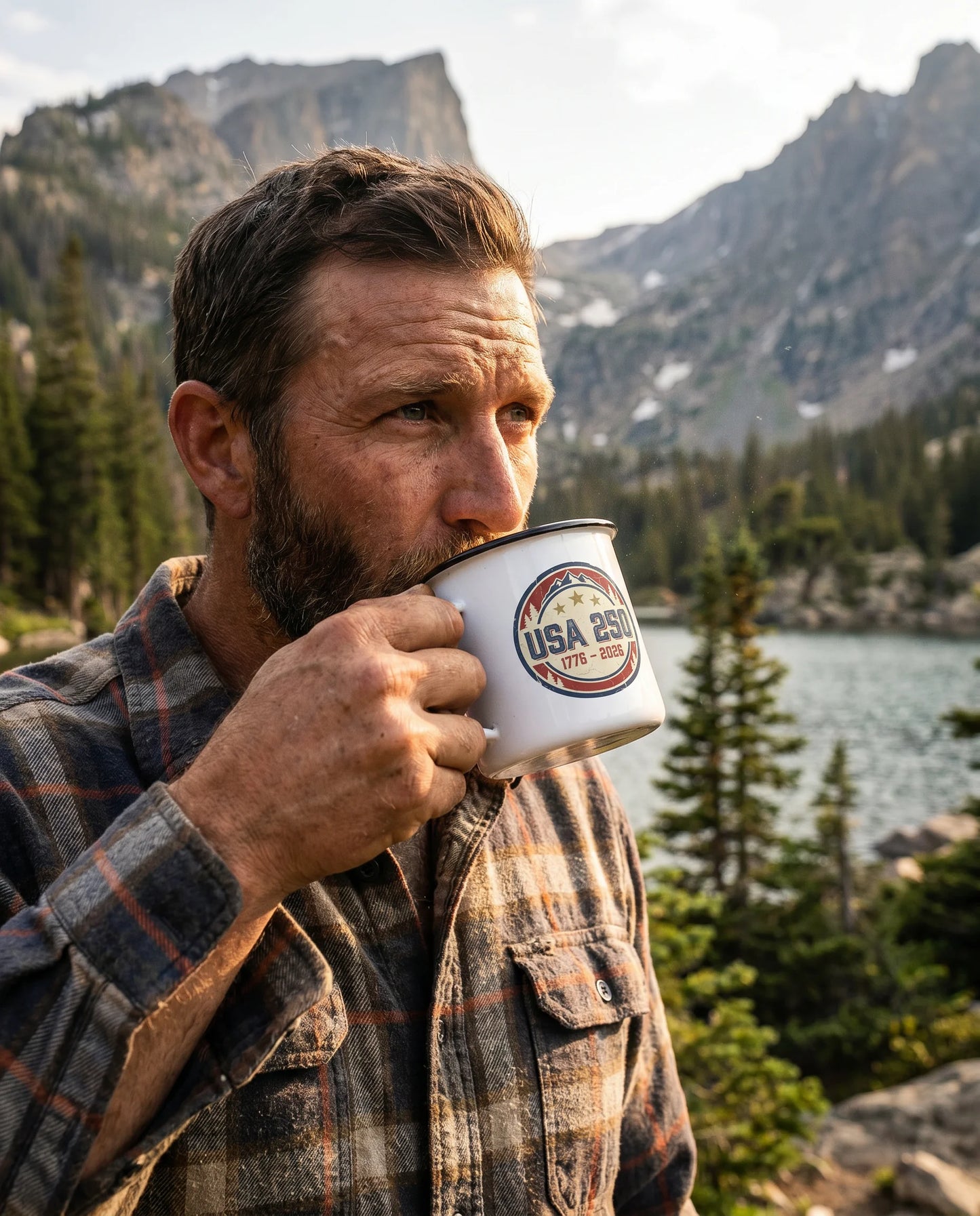 USA250 1776–2026 Vintage Camp Mug