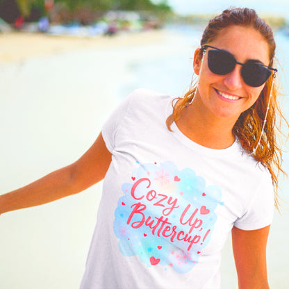 T-shirt doux pour femme Cozy Up Buttercup